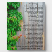 生きろテカンセのプラーク フォトプラーク (正面)