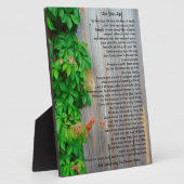 生きろテカンセのプラーク フォトプラーク (側面)