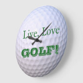 生きろ愛ゴルフ！ | Golfball ラージ壁時計 (傾斜)