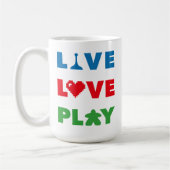 生きろ愛遊カラフル声 コーヒーマグカップ (左)