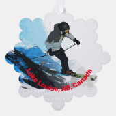 生きろ！ – ダウンヒルスキーヤー オーナメントカード (正面)