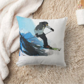 生きろ! – ダウンヒルスキーヤー クッション (ブランケット)