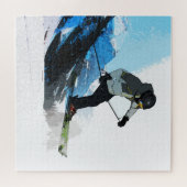 生きろ! – ダウンヒルスキーヤー ジグソーパズル (横)