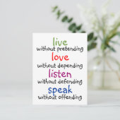 生きろ、愛聞話ろ ポストカード (スタンド正面)