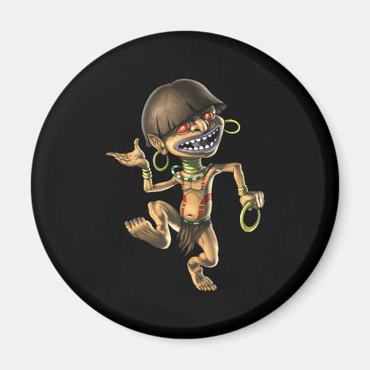 生きアステカ物チャネケ マグネット (正面)