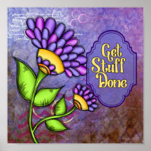 生き前向き考えのポスター