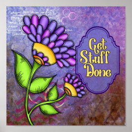 生き前向き考えのポスター ポスター