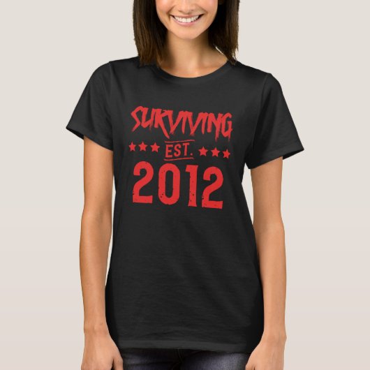 生き延びのEst 2012 Tシャツ (正面)