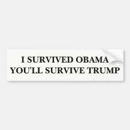 生き延びます バンパーステッカー