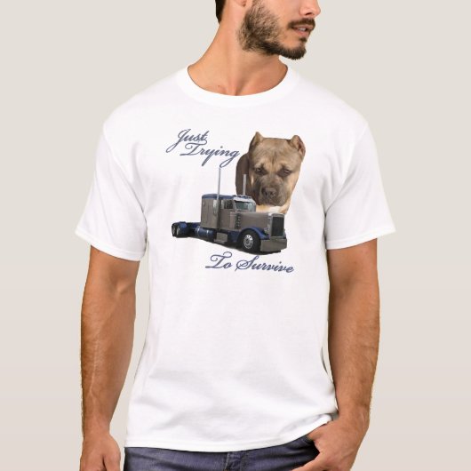 生き延びることをちょうど試みます Tシャツ (正面)