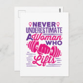 生き延びる女性を決して過小評価しない ポストカード (正面/裏面)