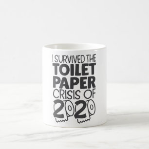 生き延びトイレ紙危機2020おもしろいミーム コーヒーマグカップ