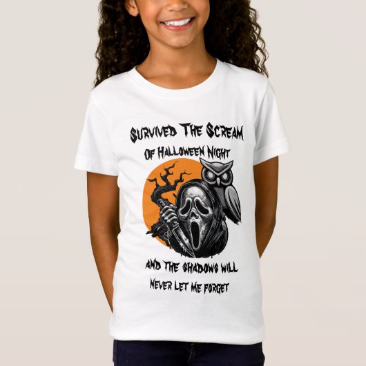 生き延びハロウィーンの夜の叫び Tシャツ (正面)