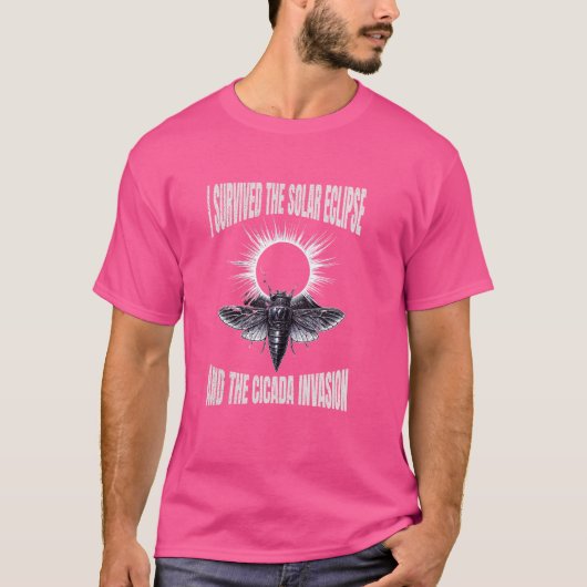 生き延び食太陽のと蝉の侵入 Tシャツ (正面)