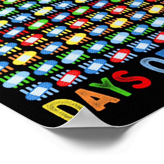 生き延び100日の学校先生キッズバンドエイド ポスター (角)