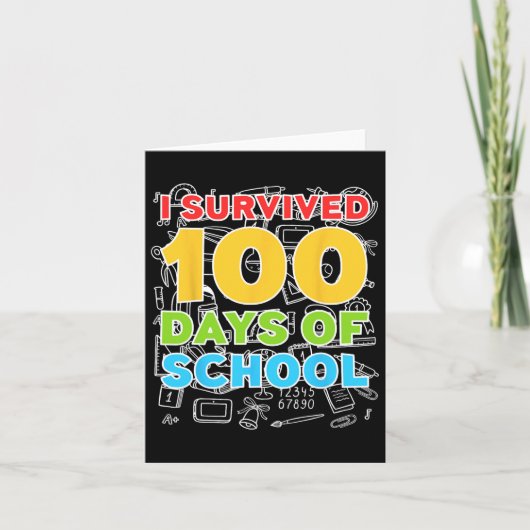 生き延び100日満悦100日目 カード (正面)