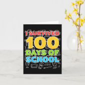 生き延び100日満悦100日目 カード (黄色い花)