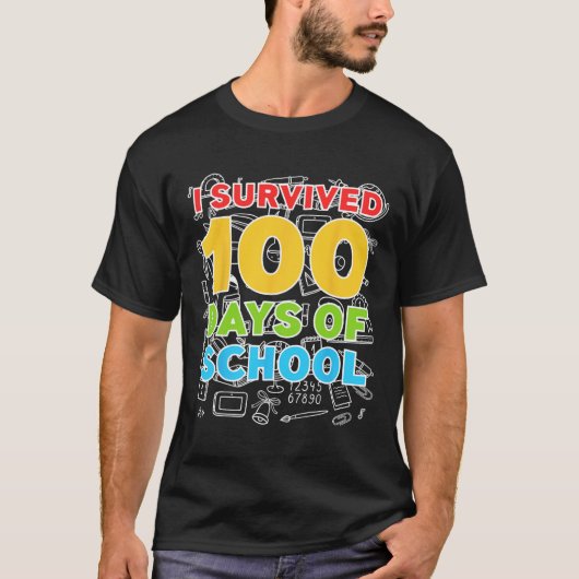 生き延び100日満悦100日目 Tシャツ (正面)