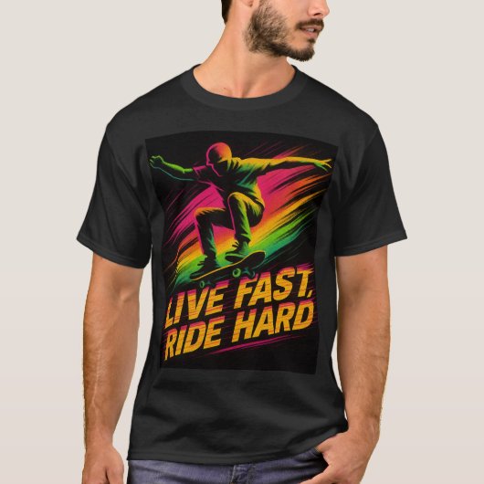生き急げ、荒馬乗り Tシャツ (正面)