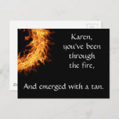 生き感動的残り ポストカード (正面/裏面)