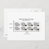 生き方は二つだけだ ポストカード (正面/裏面)