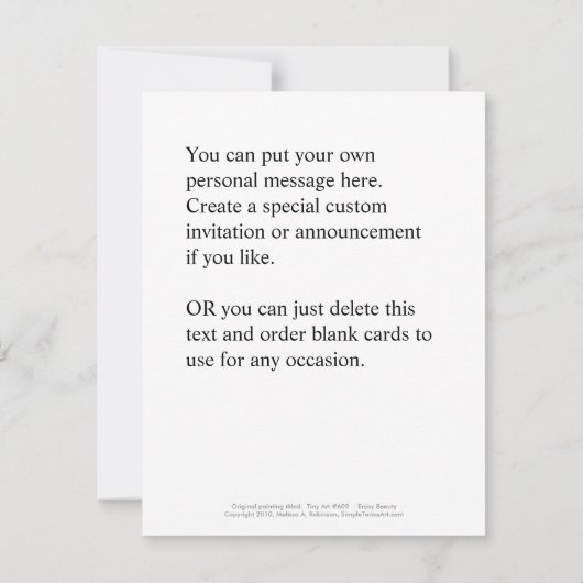 生き残った人々の回復癒しは、芸術的外傷病を願う 招待状 (裏面)