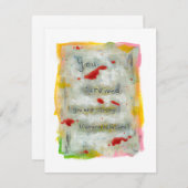 生き残った人々の回復癒しは、芸術的外傷病を願う 招待状 (正面/裏面)