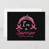 生き残った戦士の乳がん認識度 ポストカード (正面/裏面)