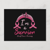 生き残った戦士の乳がん認識度 ポストカード (正面)