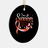 生き残った腎臓がん認知症の蝶 セラミックオーナメント (右)