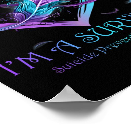 生き残った蝶ハート自殺防止戦争 ポスター (角)