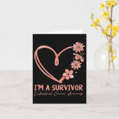 生き残った。子宮内膜がん認識度 カード (黄色い花)