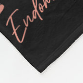 生き残った。子宮内膜がん認識度 フリースブランケット (角)