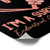 生き残った。子宮内膜がん認識度 ポスター (角)