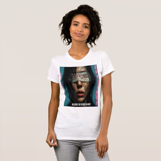 生き残り逃げ無将来なし希望 Tシャツ (正面フル)