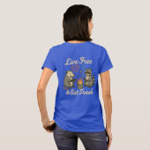 生き残り食べとごみ | おもしろい愛国的ポッサム&R Tシャツ (裏面フル)