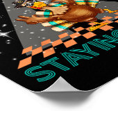 生き残るディスコ70sトルコ感謝祭ダンス ポスター (角)