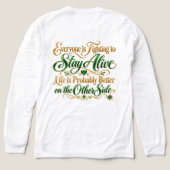 生き残る闘争 トライブレンドTシャツ (デザイン背面)