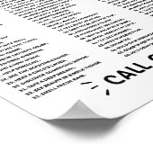 生き残る99の理由のリスト – Mental Health A ポスター (角)