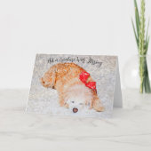 生き物がホリデーカードを動かしていなかった サンキューカード (正面)