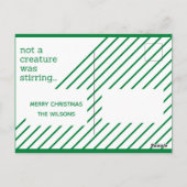 生き物が生き生きとしたフォトクリスマスを感じさせるものではなかった ポストカード (裏面)