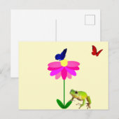 生き物と花はがき ポストカード (正面/裏面)