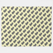 生き物のよ絵画うなポートレートの黒いラブラドール犬 フリースブランケット (正面(横))