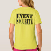 生き物のイベントの保証ライト Tシャツ (裏面)