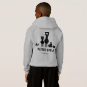 生き物の乗組員の異様なトリオ-鳥、アルパカ、猫 (裏面フル)