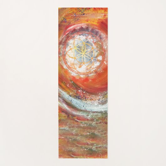 生き物の種子フリースタイルエコヨガマット ヨガマット (正面)