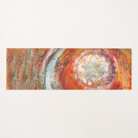 生き物の種子フリースタイルエコヨガマット ヨガマット (正面(横))