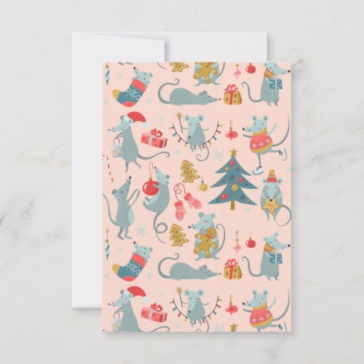 生き物は一人として休暇を過ごしていな図解入りの、写真付きのかった 招待状 (裏面)