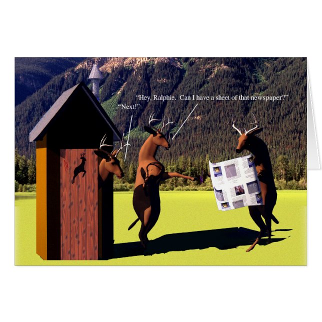 生き物-シカ、親愛なるジョン-離れ家 (正面横)