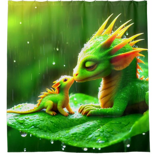 生き物 シャワーカーテン (正面)